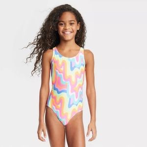 Cat Jack Girls' Rainbows Swimwear